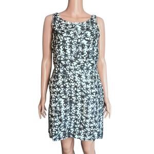 J. Crew Factory Sleeveless Silk Blend Mini Dress 4 Starburst Beachy Coastal